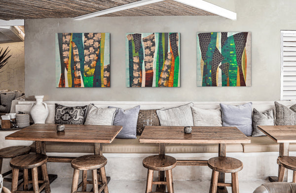 My Garden Paradise (Triptych)